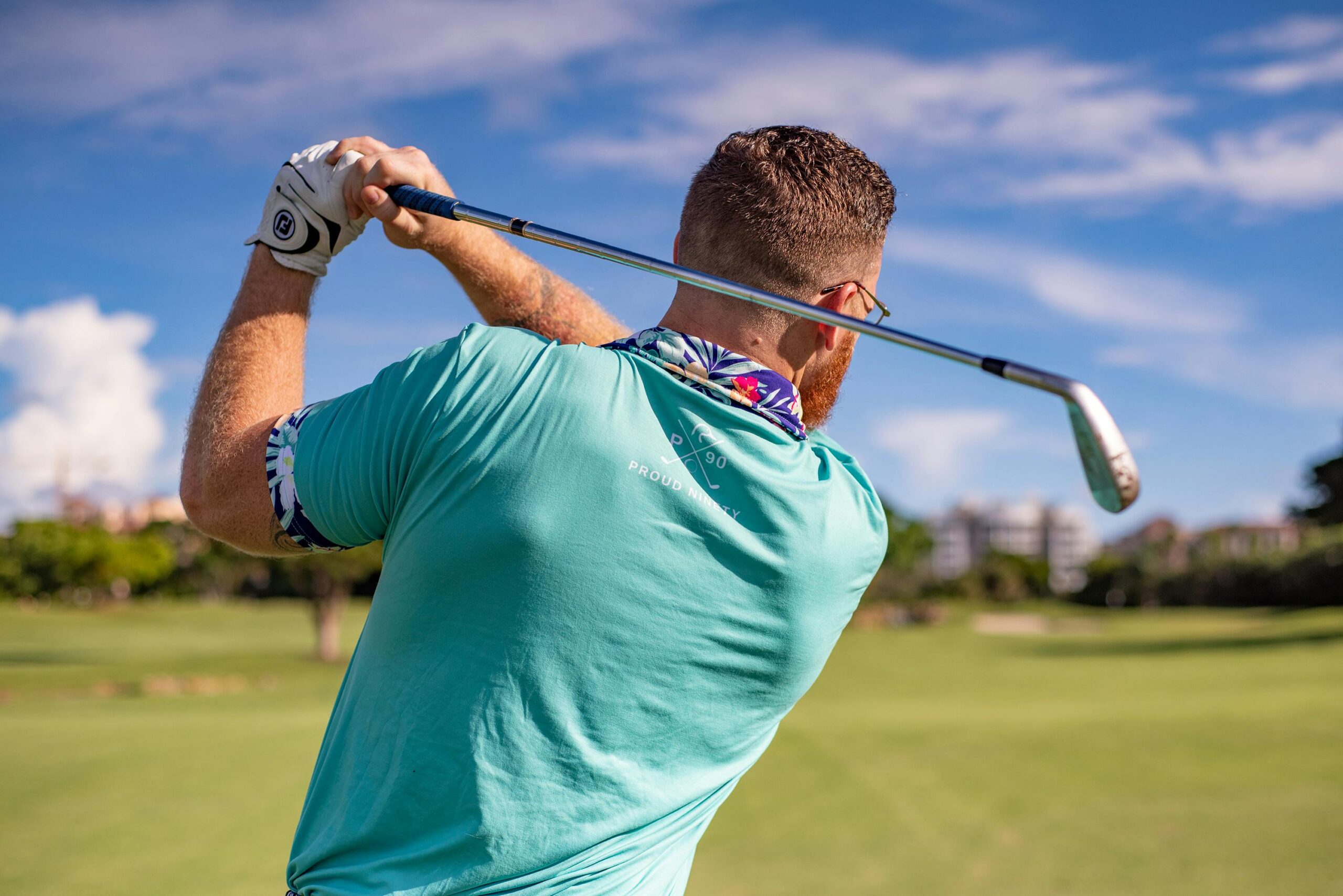 A fellow at the Golf Course